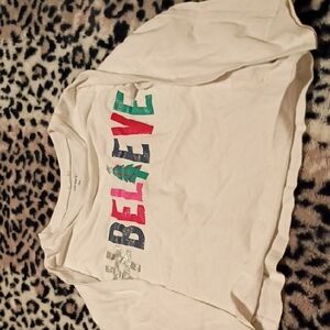 Kids Believe Graphic Tee - White